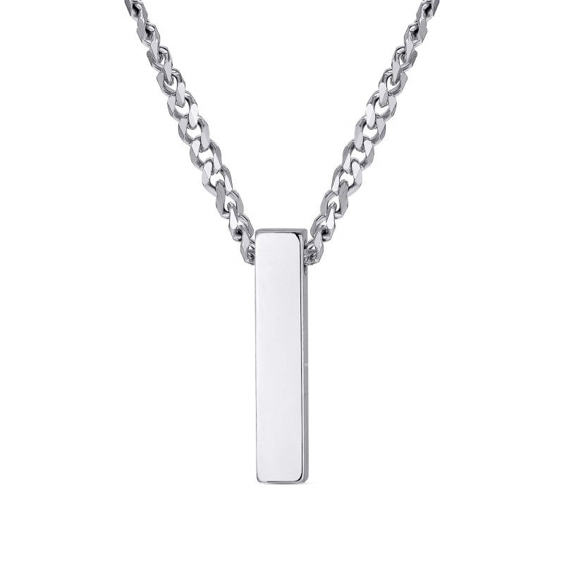 Cuban Chain Square Urn Pendant