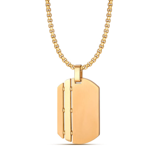 Matte Dog tag Pendant