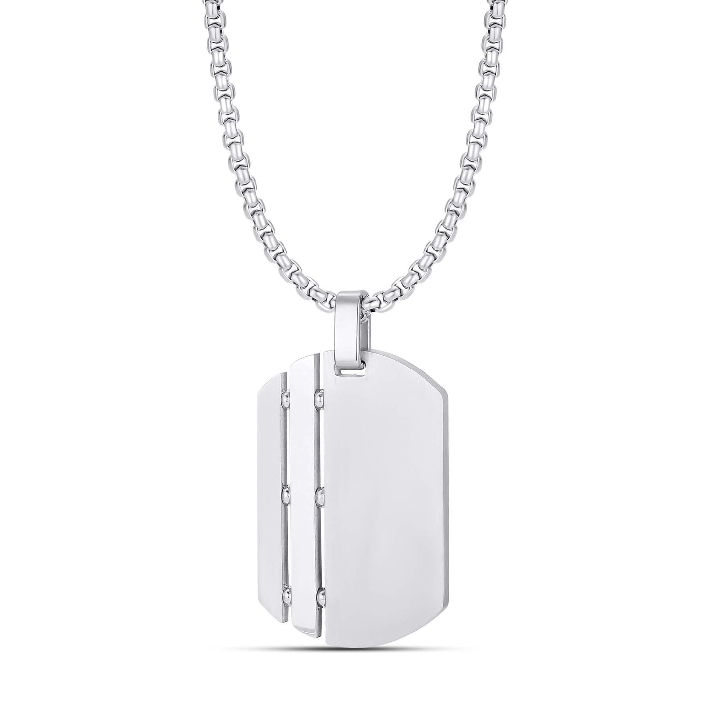 Matte Dog tag Pendant