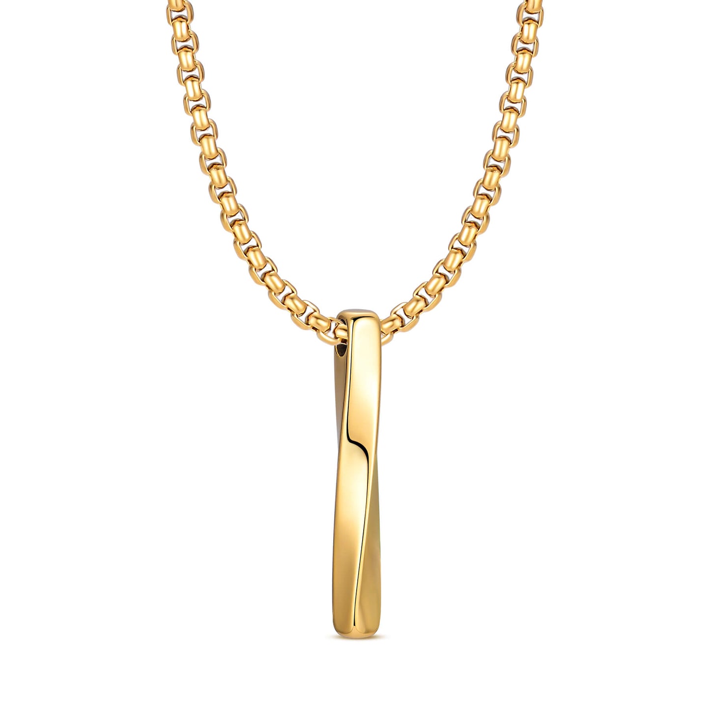 Box Chain Möbius Necklace