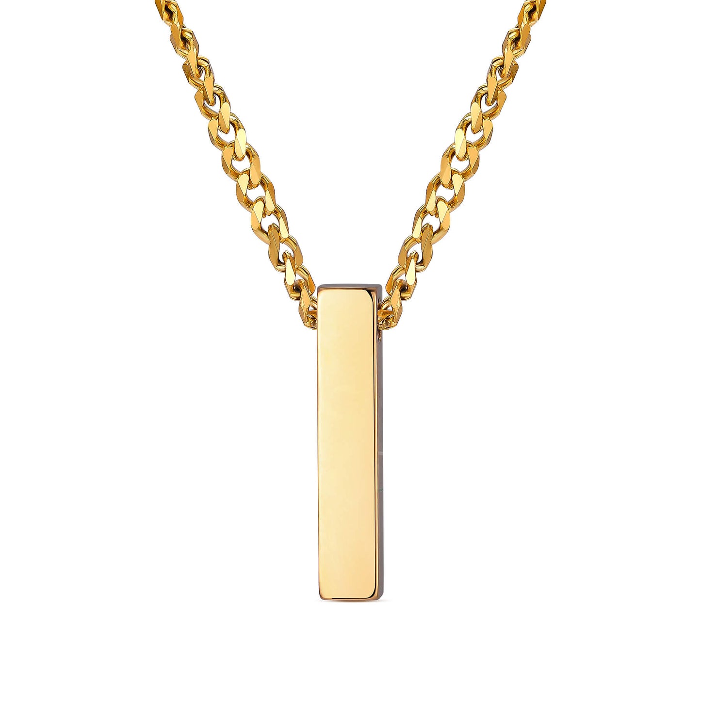 Cuban Chain Square Urn Pendant