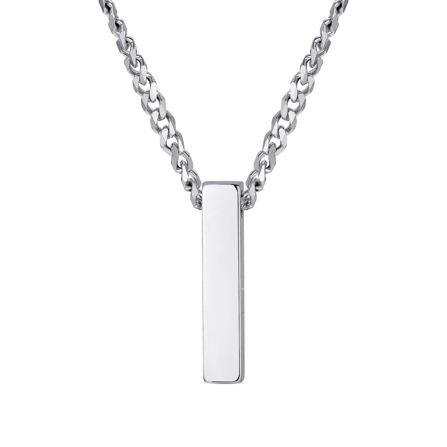 Cuban Chain Square Urn Pendant