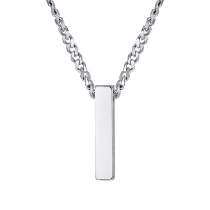 Cuban Chain Square Urn Pendant