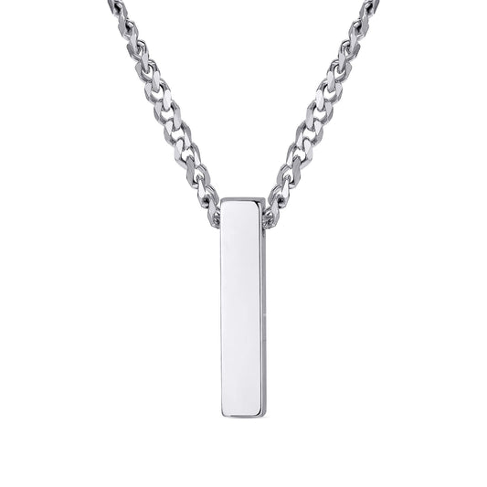 Cuban Chain Square Urn Pendant