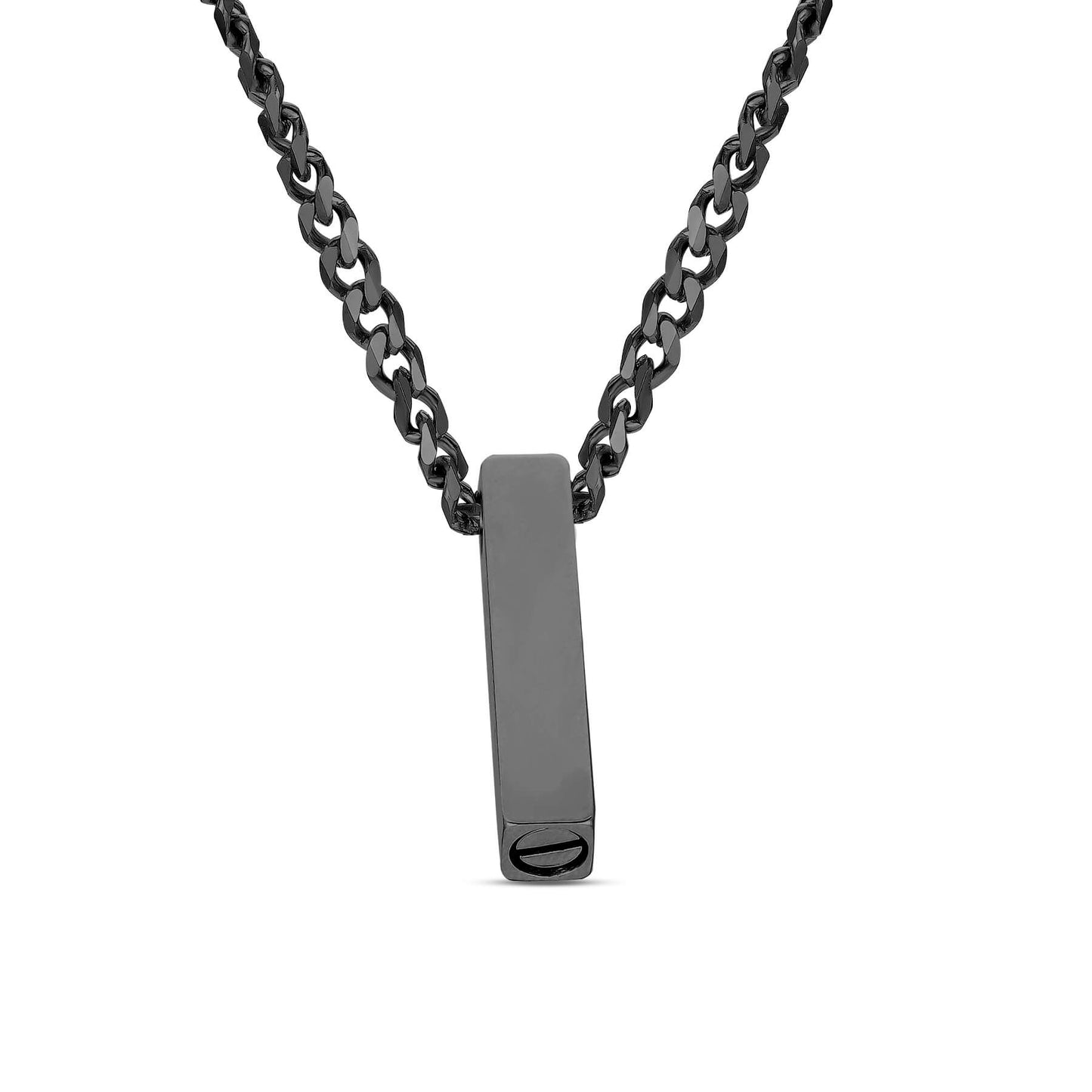 Cuban Chain Square Urn Pendant