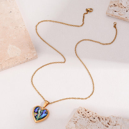 Shell custom photo locket necklace