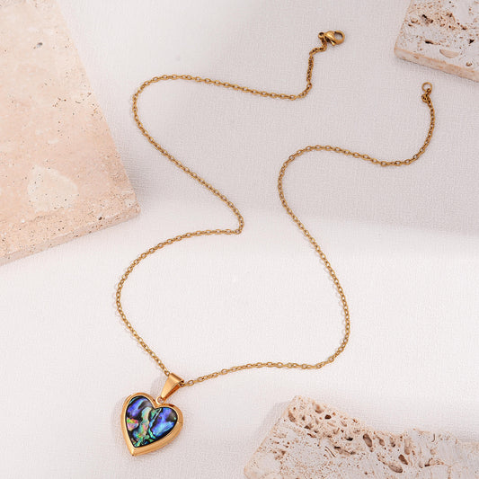 Shell custom photo locket necklace