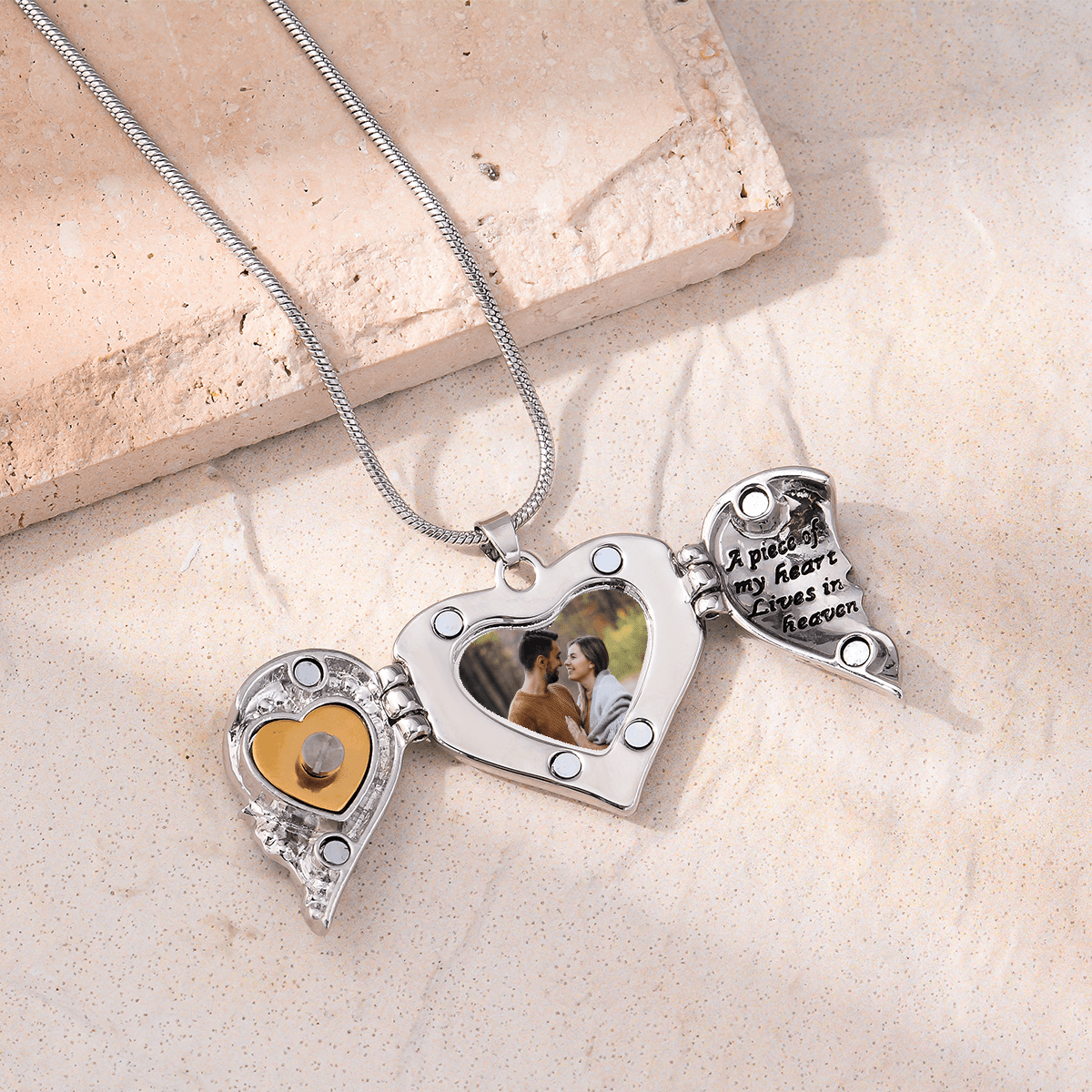 photo locket urn necklace
